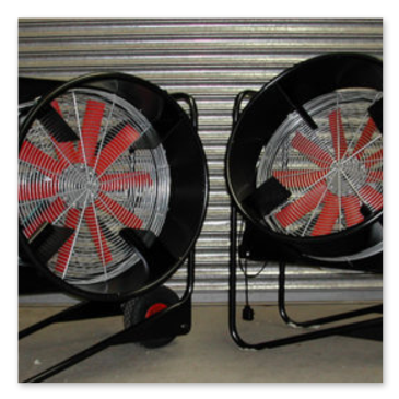 24 inch Fans with bracket - front