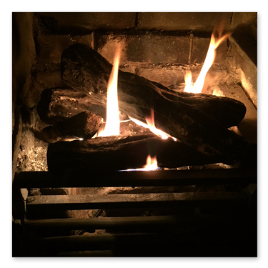 Gas Fire in Grate 2