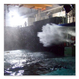Paramount Comedy - RNLI Tank - rain and wave cannons